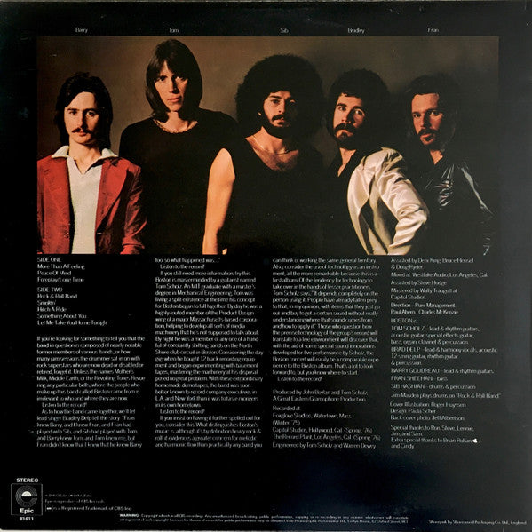 Boston : Boston (LP, Album, Ora)