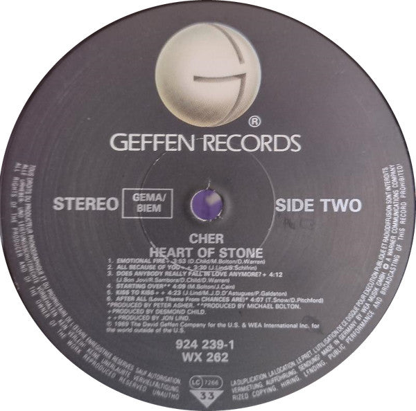 Cher : Heart Of Stone (LP, Album, 2nd)