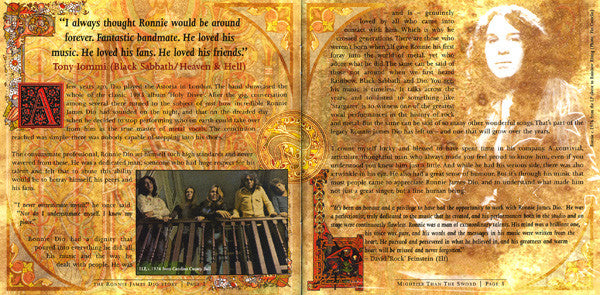 Ronnie James Dio : The Ronnie James Dio Story: Mightier Than The Sword (2xCD, Album, Comp, RM)