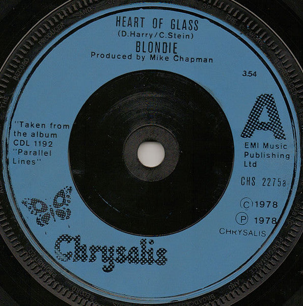 Blondie : Heart Of Glass (7", Single, M/Print, Inj)