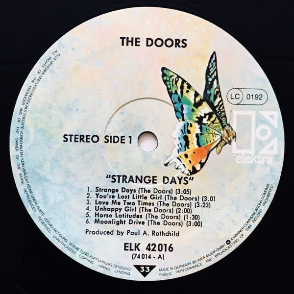 The Doors : Strange Days (LP, Album, RE)