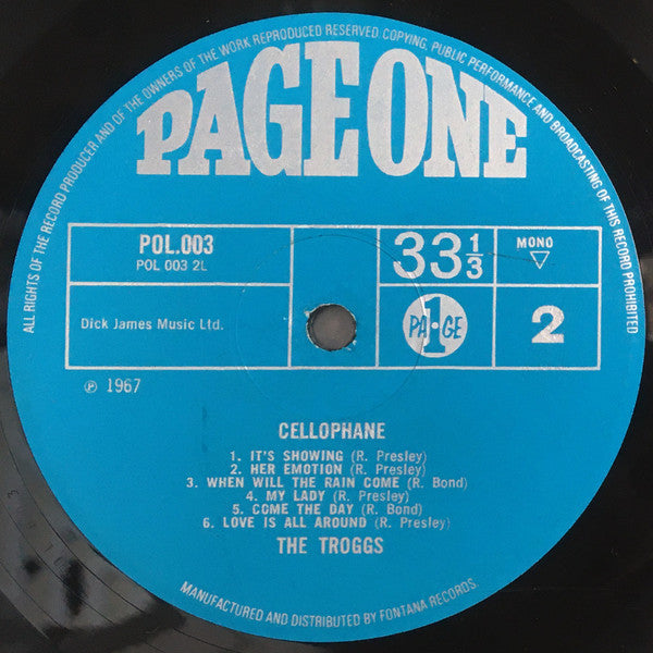 Buy The Troggs : Cellophane (LP, Album, Mono) Online for a great