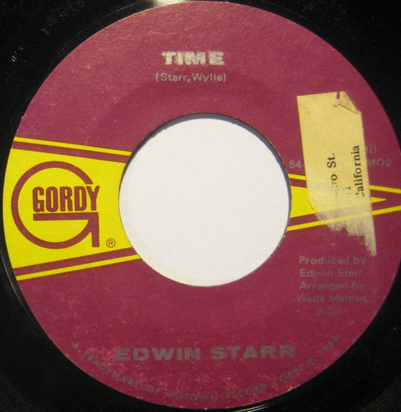 Edwin Starr : Time / Running Back And Forth (7")