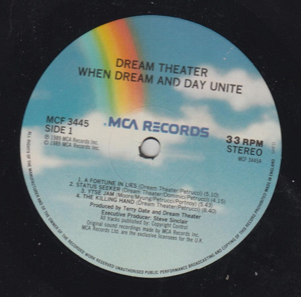 Dream Theater : When Dream And Day Unite (LP, Album)