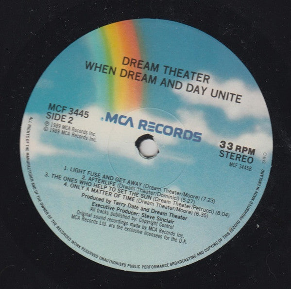 Dream Theater : When Dream And Day Unite (LP, Album)