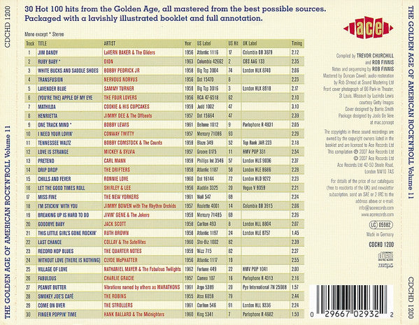 Various : The Golden Age Of American Rock 'N' Roll Volume 11 (CD, Comp)