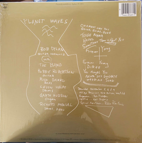Bob Dylan : Planet Waves (LP, Album, RE, Pit)