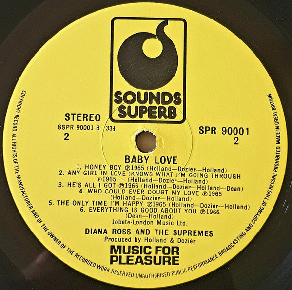 The Supremes : Baby Love (LP, Comp)