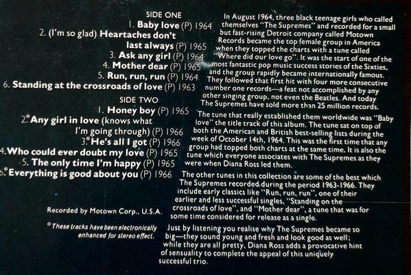 The Supremes : Baby Love (LP, Comp)