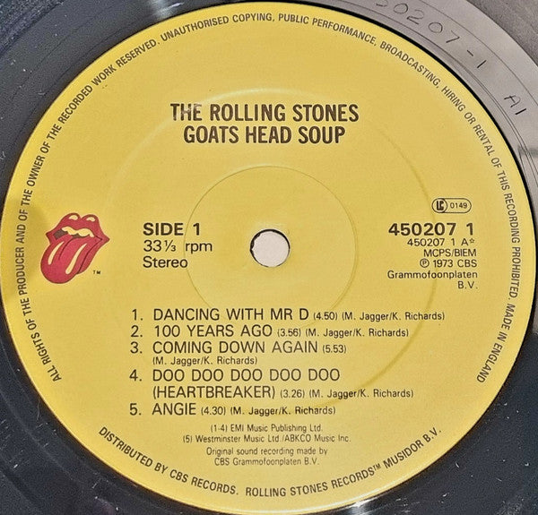 The Rolling Stones : Goats Head Soup (LP, Album, RE)