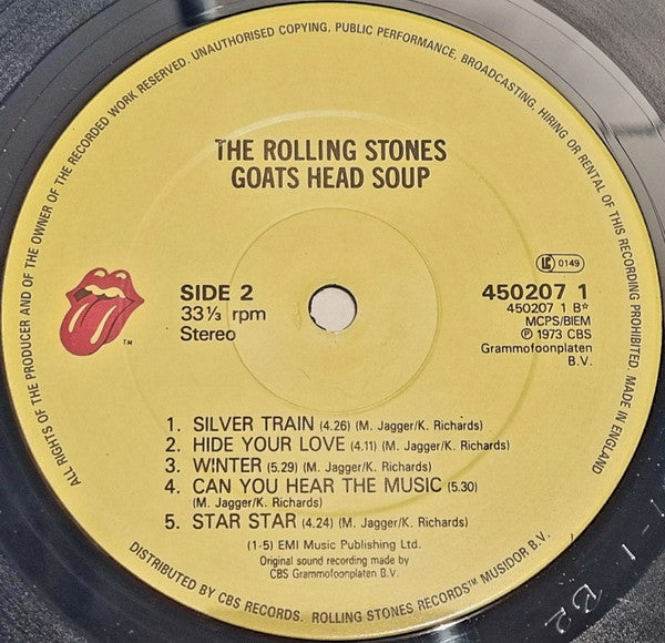 The Rolling Stones : Goats Head Soup (LP, Album, RE)