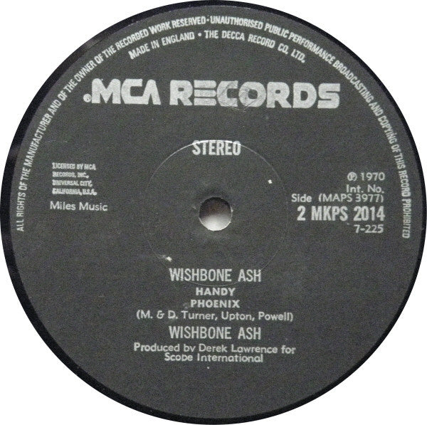Wishbone Ash : Wishbone Ash (LP, Album, RE, Bla)