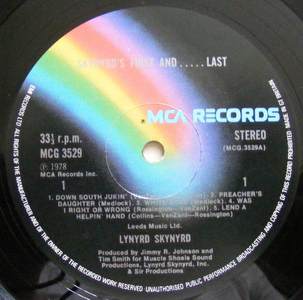 Lynyrd Skynyrd : Skynyrd's First And... Last (LP, Album, Gat)