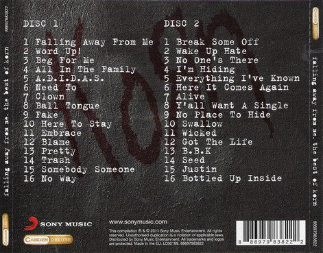 Korn : Falling Away From Me - The Best Of Korn (2xCD, Comp)