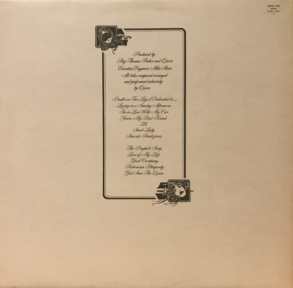 Queen : A Night At The Opera (LP, Album, Emb)