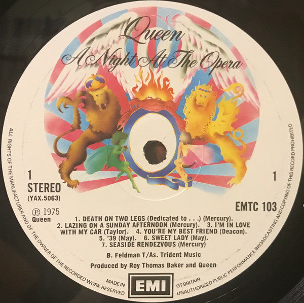 Queen : A Night At The Opera (LP, Album, Emb)