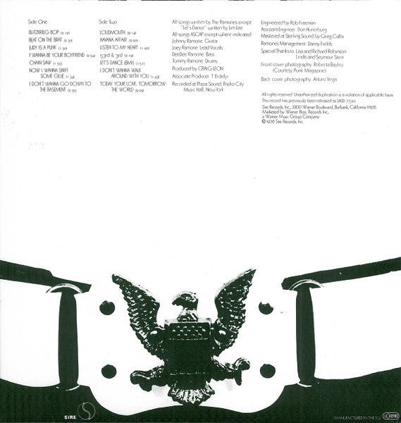 Ramones : Ramones (LP, Album, RE, 180)