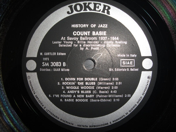 Count Basie : At Savoy Ballroom 1937-1944 (LP, Comp)