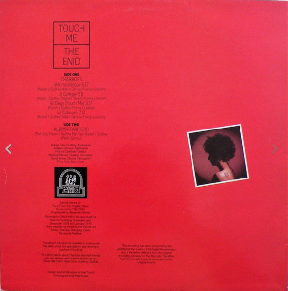 The Enid : Touch Me (LP, Album, RE, RM)