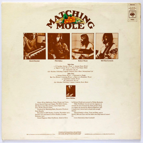 Matching Mole : Matching Mole (LP, Album, Tex)