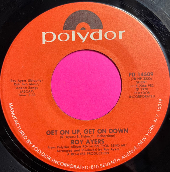 Roy Ayers : Get On Up, Get On Down / And Don't You Say No (7", Spe)