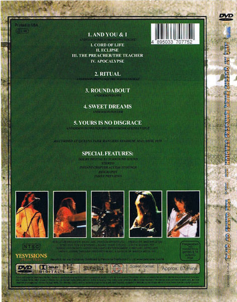 Yes : The Gates Of Q.P.R. - Live At Queens Park Rangers Stadium Vol. 2 (DVD-V, NTSC)