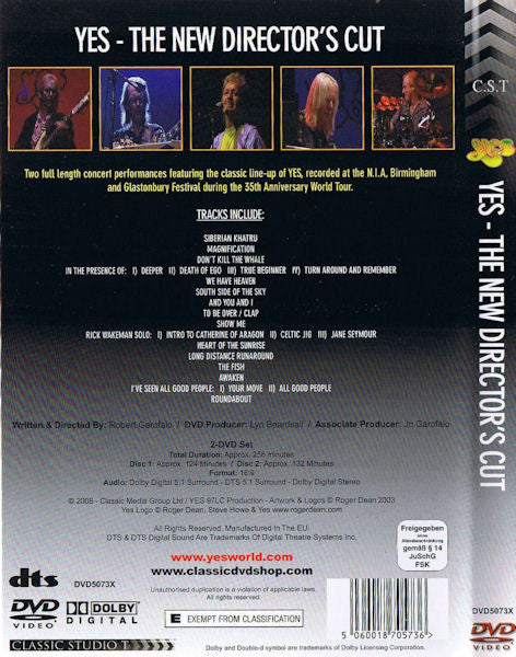 Yes : Yes - The New Director's Cut (2xDVD-V)