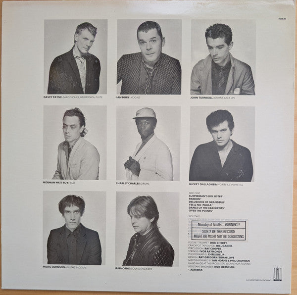 Ian Dury & The Blockheads* : Laughter (LP, Album)