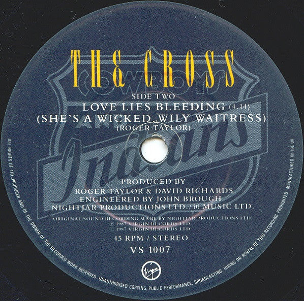 The Cross (3) : Cowboys And Indians (7", Single)