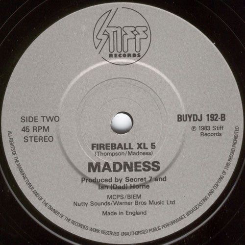 Madness : The Sun And The Rain (7", Single, Promo)