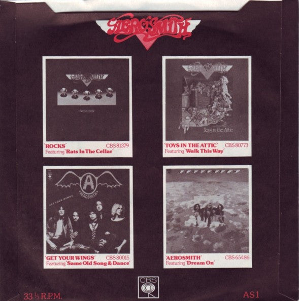 Aerosmith : Aerosmith (7", Single, Promo)