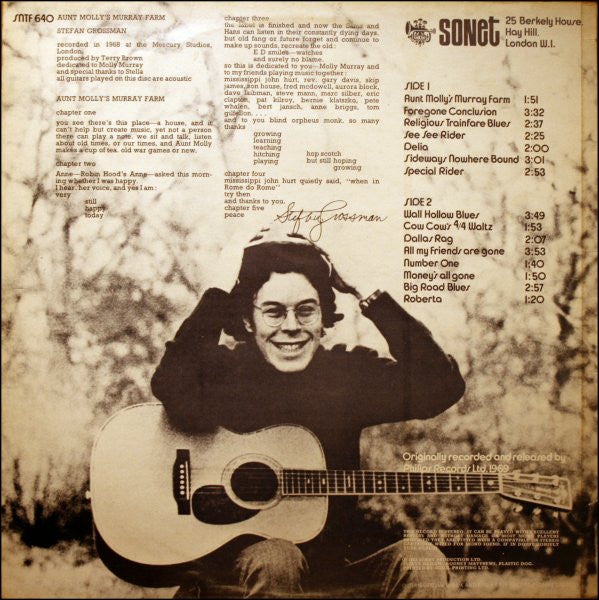 Stefan Grossman : Aunt Molly's Murray Farm (LP, Album, RE)