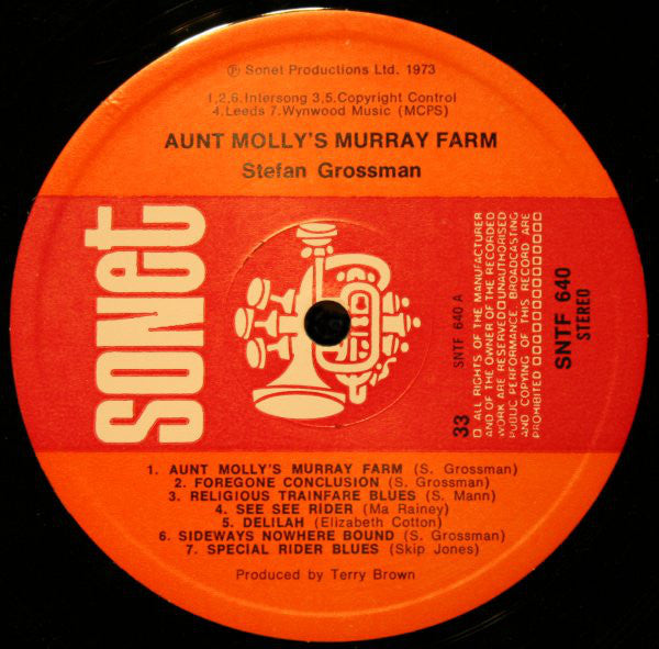 Stefan Grossman : Aunt Molly's Murray Farm (LP, Album, RE)