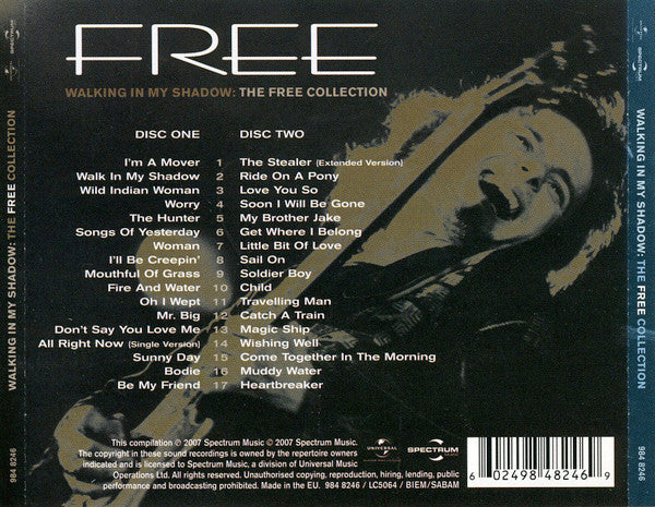 Free : Walking In My Shadow: The Free Collection (2xCD, Comp)