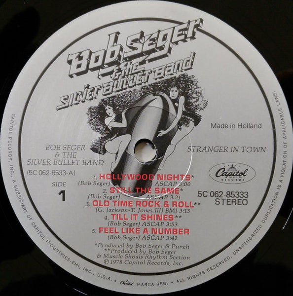 Bob Seger And The Silver Bullet Band : Stranger In Town (LP, Album)