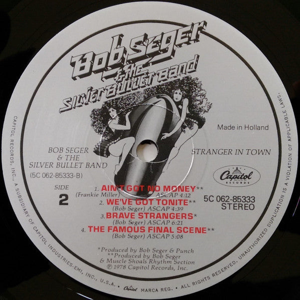 Bob Seger And The Silver Bullet Band : Stranger In Town (LP, Album)
