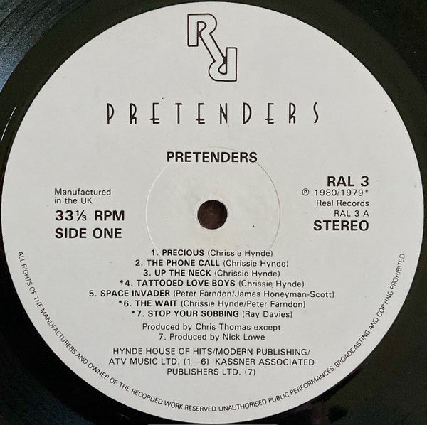 The Pretenders : Pretenders (LP, Album, WEA)