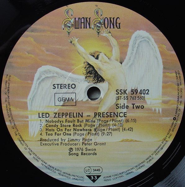 Led Zeppelin : Presence (LP, Album, RP, Gat)