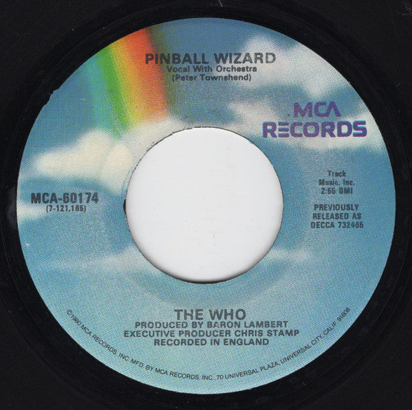 The Who : Pinball Wizard / Dogs Part Two (7", Single, RE)