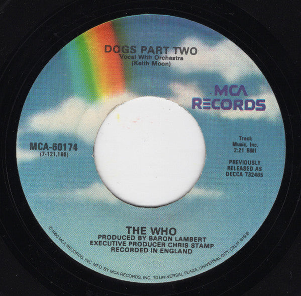 The Who : Pinball Wizard / Dogs Part Two (7", Single, RE)
