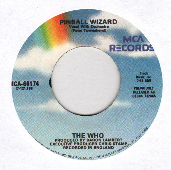 The Who : Pinball Wizard / Dogs Part Two (7", Single, RE)
