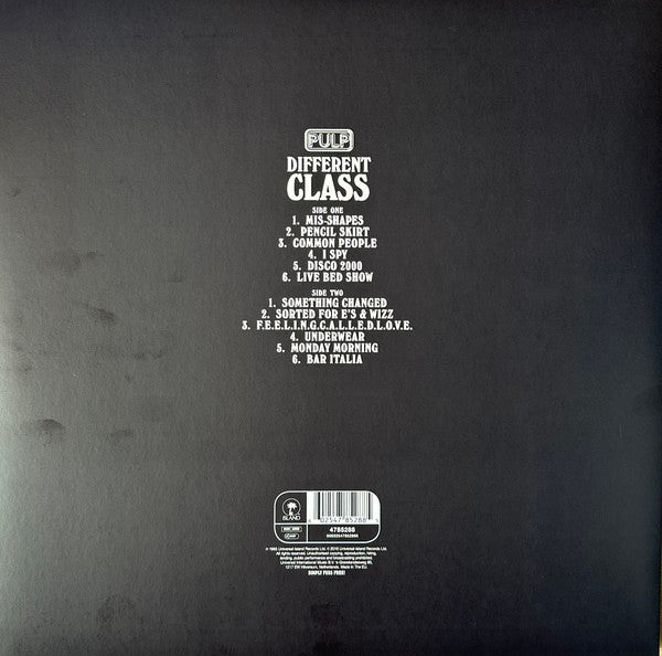 Pulp : Different Class (LP, Album, RE, MPO)