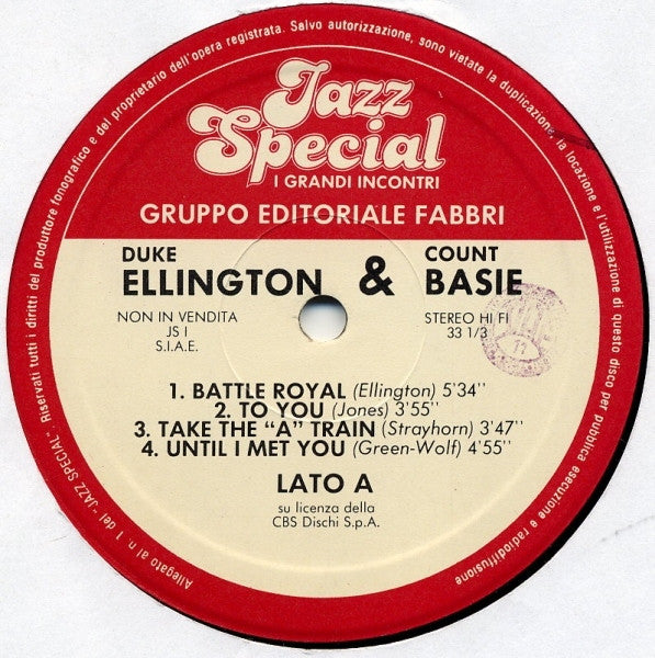 Count Basie & Duke Ellington : Count Basie & Duke Ellington (LP, RE)