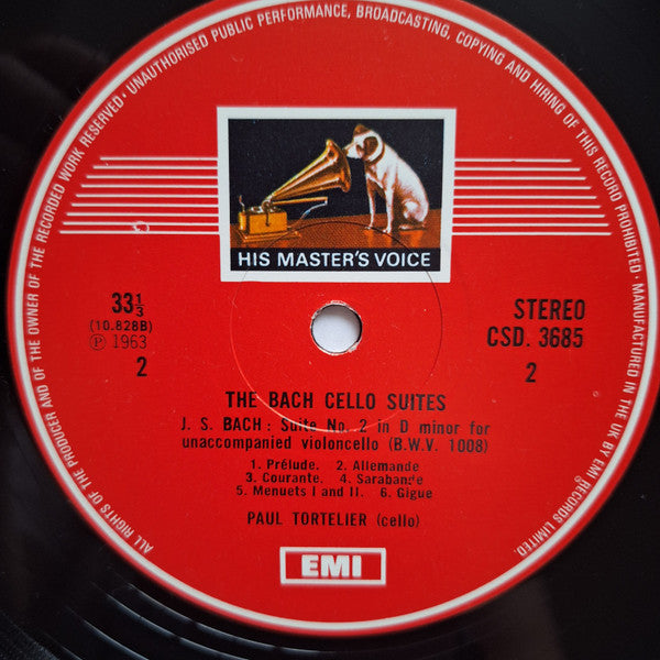 J.S. Bach*, Paul Tortelier : The Cello Suites (3xLP, RE, RP, Lat + Box)