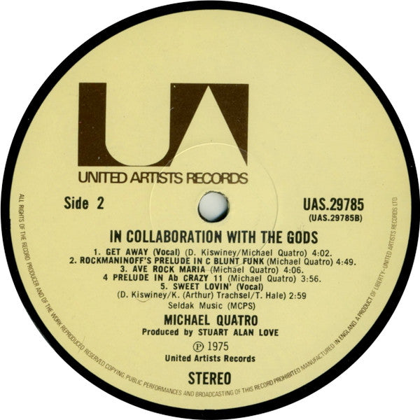 Michael Quatro : In Collaboration With The Gods (LP, Album)