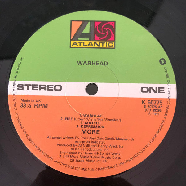 More (4) : Warhead (LP, Album)