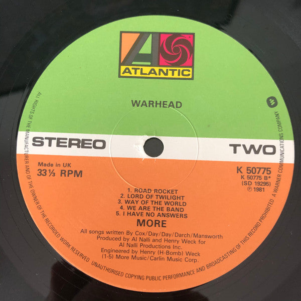 More (4) : Warhead (LP, Album)