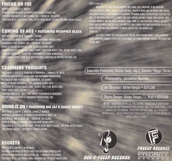 Jay-Z : Reasonable Doubt (CD, Album)