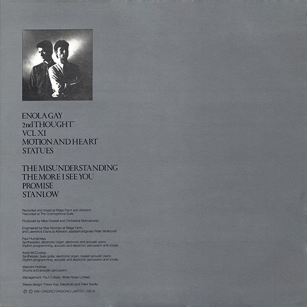 Orchestral Manoeuvres In The Dark : Organisation (LP, Album)