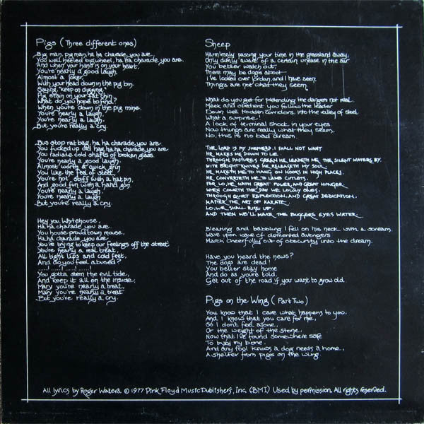 Pink Floyd : Animals (LP, Album, Don)